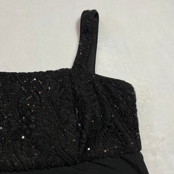 R&M Richards Sleeveless Sequin Bodice Maxi Formal Dress Size 6 Party HoCo Prom - Picture 5 of 8